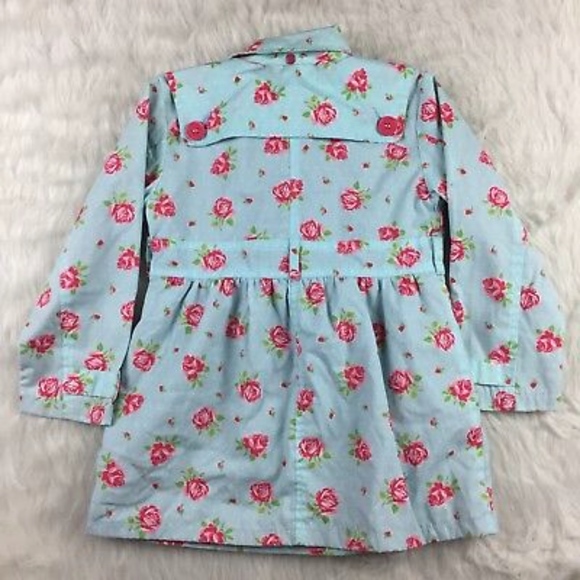 Pumpkin Patch Floral Print Trench Jacket - Picture 5 of 7